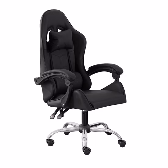 2022 Anji Leisa Luxury High Back Fabric Swivel Ergonomic Silla Gamer Gaming Chairs Racing with Leg Rest